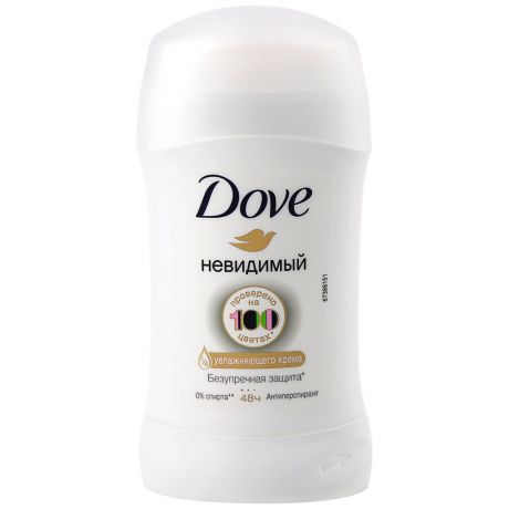 Дезодорант - антиперспирант Dove Invisible Dry, против белых пятен 40мл