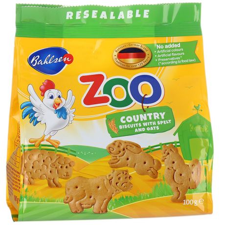 Печенье Leibniz детское Zoo Country "Ферма" 100г