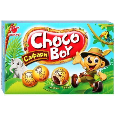 Печенье Orion Choco Boy Сафари 42г