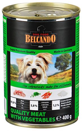 Корм для собак Belcando мясо с овощами, 400г ж/б