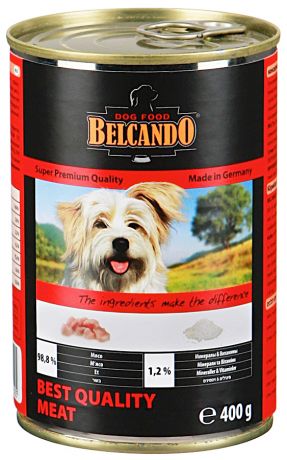 Корм для собак Belcando отборное мясо, 400г ж/б
