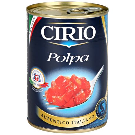 Томаты Cirio Popla очищенные мякоть помидоров 400 г