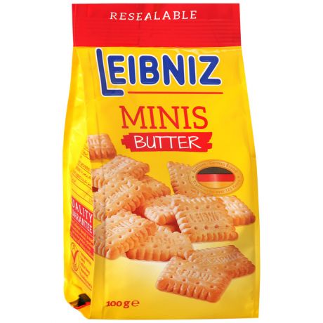 Печенье Bahlsen Leibniz Minis Butter Biscuits сливочное 100г