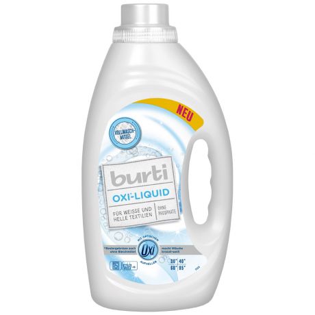 Средство для стирки белого и светлого белья Burti OXI Liquid универсальное 1.45 л