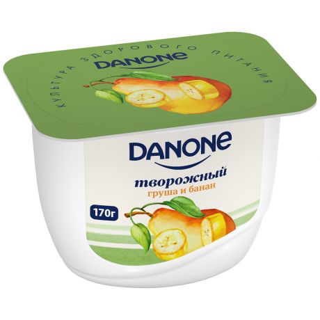 Продукт Danone творожный с грушей и бананом 3.6% 170 г
