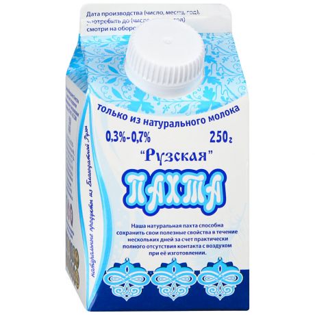 Пахта Рузская 0.4-0.7% 250 г