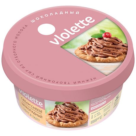 Сыр Карат Violette нежный творожный шоколадный 50% 140г