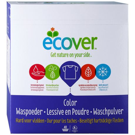 Стиральный порошок для цветного белья Ecover Color экологичный 3 кг