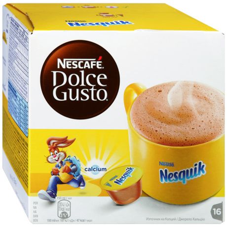 Капсулы Nescafe Dolce Gusto Nesquik 16 штук по 16 г
