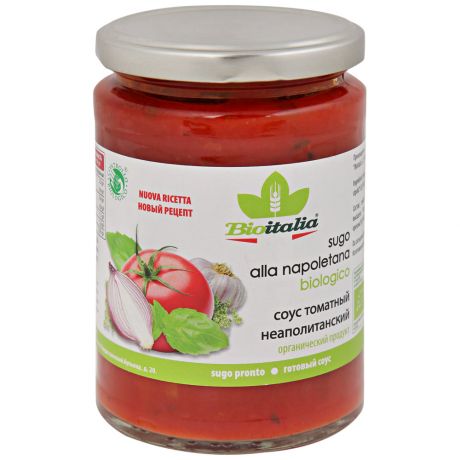 Соус Bioitalia sugo alla napoletana neapolitan sauce томатный 350г