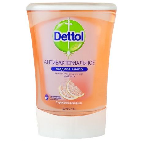 Мыло Dettol жидкое антибактериальное с ароматом грейпфрута 250мл запасной блок для диспенсера