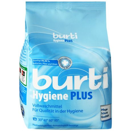 Стиральный порошок Burti Hygene Plus дезинфицирующий 1.1 кг