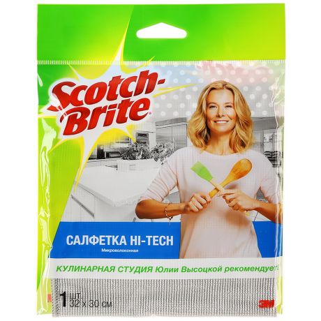 Салфетка Scotch-Brite Hi-tech микроволоконная