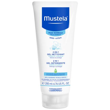 Гель-шампунь детский Mustela Bebe 2в1 200 мл