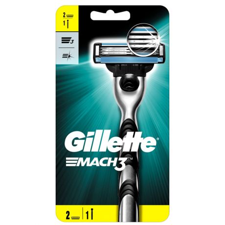 Станок для бритья Gillette Mach 3 + 2 сменные кассеты