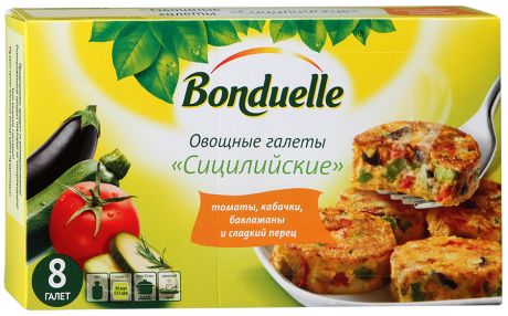 Галеты овощные Bonduelle Сицилийские быстрозамороженные 300 г