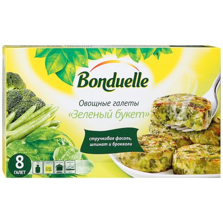 Галеты овощные Bonduelle Зеленый букет быстрозамороженные 300 г