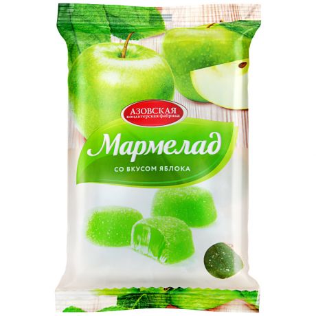 Мармелад Азовская кондитерская фабрика "Зеленое яблоко", 300г