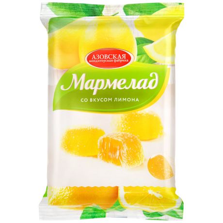 Мармелад Азовская кондитерская фабрика со вкусом лимона 300г