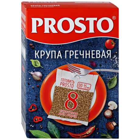 Крупа Prosto гречневая, 8*62,5г