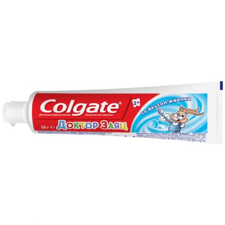 Зубная паста детская Colgate Доктор заяц со вкусом жвачки с 2 лет 50 мл