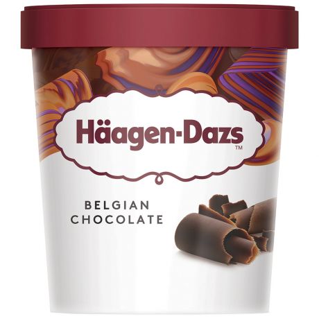 Мороженое Haagen Dazs пломбир шоколадный Бельгийский шоколад 400 г