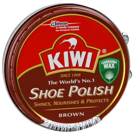 Крем для обуви Kiwi Shoe Polish коричневый 50 мл