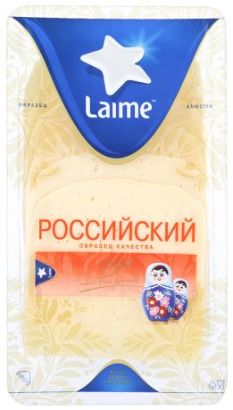 Сыр полутвердый Laime Российский ломтики 50% 150 г