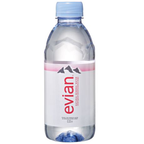 Вода питьевая Evian негазированная минеральная 0.33 л