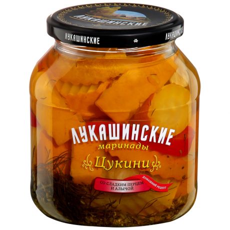 Цукини Лукашинские маринады со сладким перцем и алычой 670 г