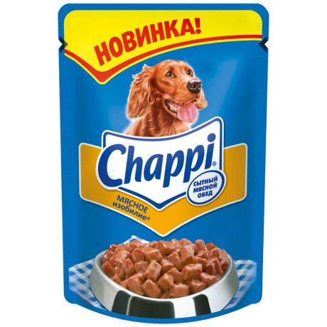 Корм для взрослых собак Chappi мясное изобилие, 100г