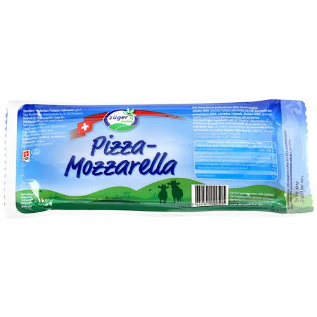 Сыр мягкий Zuger Моцарелла Пицца 42% 1 кг
