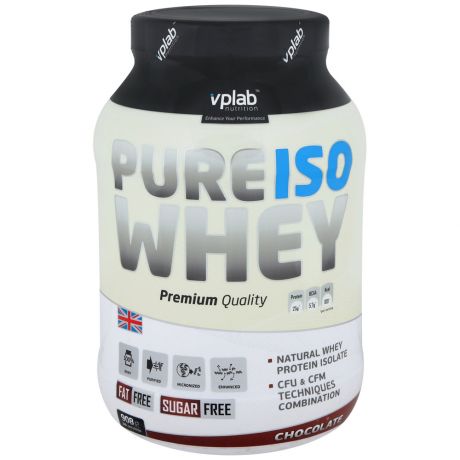 Протеин Vplab Pure Iso Whey шоколад 0,908кг