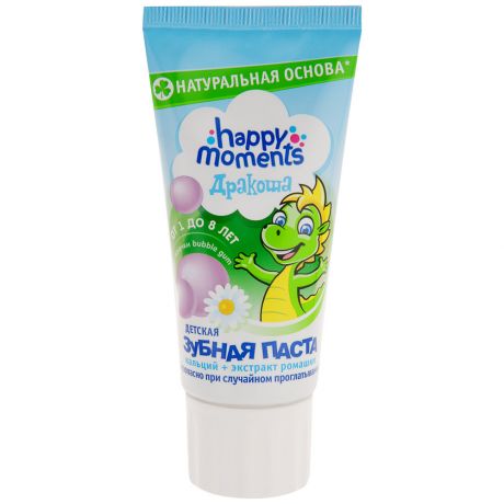 Зубная паста детская Дракоша Bubble gum гелевая 60 мл