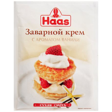 Крем Haas заварной с ароматом ванили, 100г