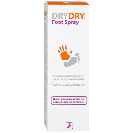 Спрей Dry Dry Foot Spray для ног, 100мл