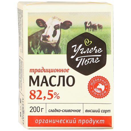 Масло Углече Поле сливочное традиционное 82.5% 200 г