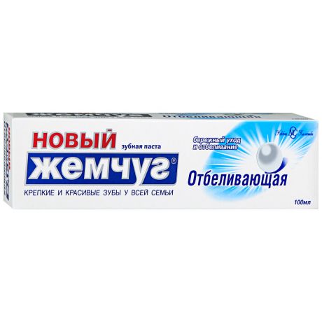 Зубная паста Новый Жемчуг Невская Косметика отбеливающая 100 мл