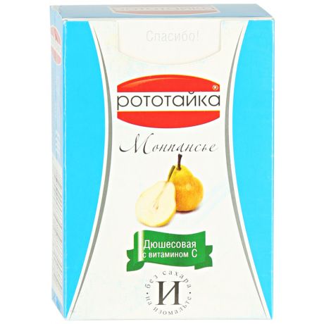 Карамель леденцовая Рототайка "Дюшесовая с витамином С" без сахара, 45г