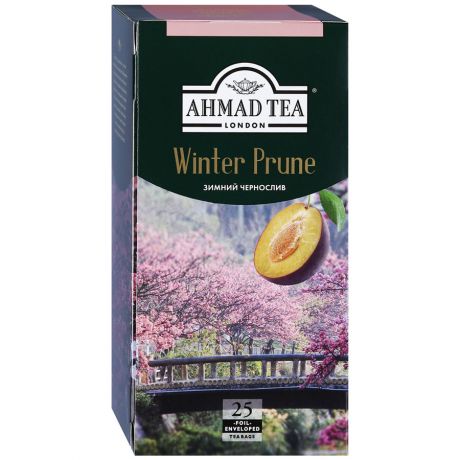 Чай Ahmad Tea Winter Prune черный мелкий 25 пакетиков по 1.8 г