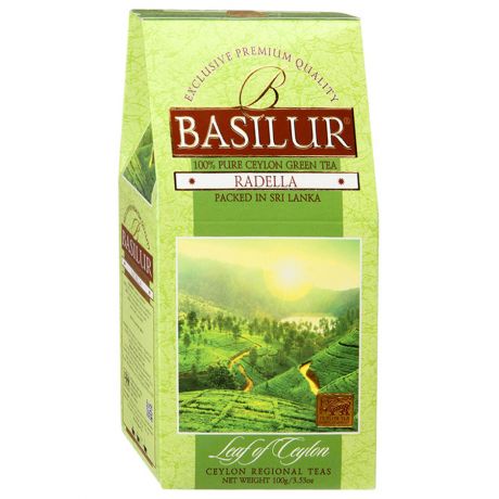Чай Basilur Leaf of Ceylon Radella зеленый листовой 100 г