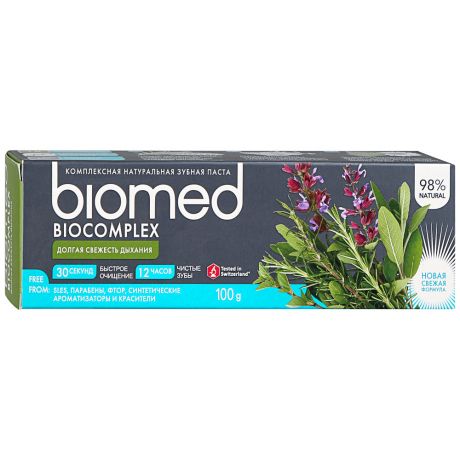Зубная паста Biomed Biocomplex антибактериальная Мята 100 мл