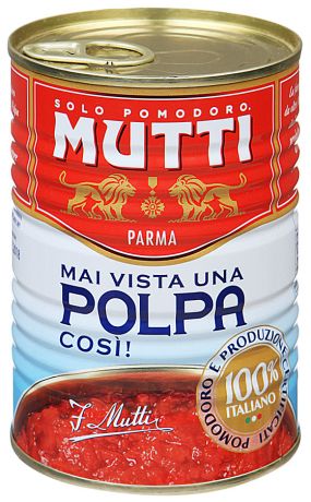 Томаты Mutti резаные кубиками в томатном соке 400 г