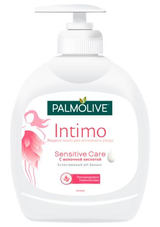 Жидкое мыло для интимного ухода Palmolive Intimo Sensitive Care с молочной кислотой , 300мл