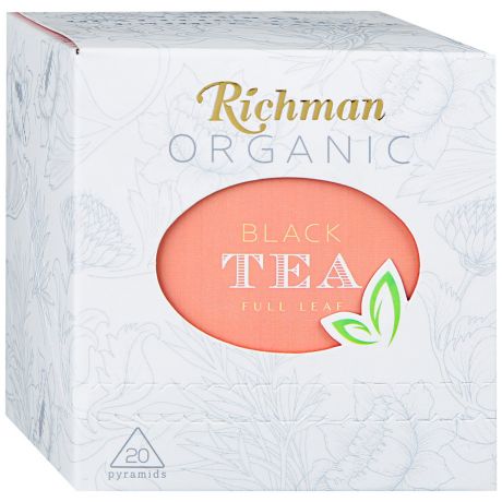 Чай Richman Organic черный среднелистовой 20 пирамидок по 2 г