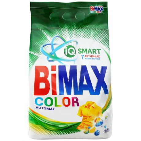 Стиральный порошок для цветных вещей Bimax Color автомат 3 кг