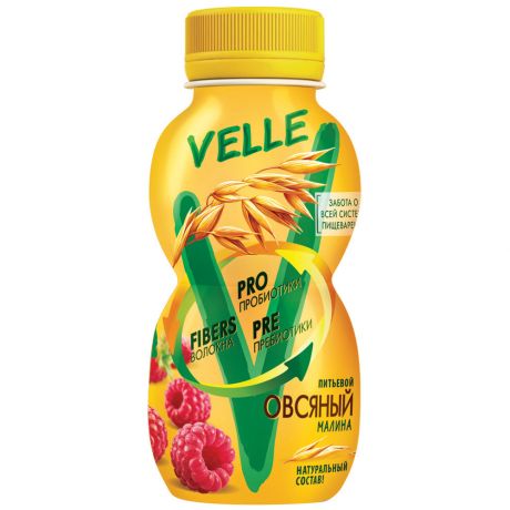 Продукт Velle овсяный питьевой малина 0.4% 250 г