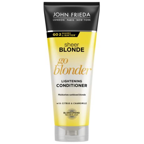 Кондиционер осветляющий John Frieda Sheer Blonde Go Blonder для натуральных, мелированных и окрашенных волос 250мл