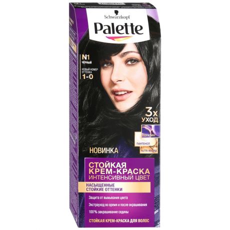 Краска для волос Palette PCC N1 Черный 50мл