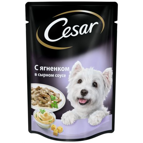 Корм для собак Cesar ягненок в сырном соусе 100г
